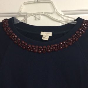 J. Crew Sweatshirt Sweater- beaded